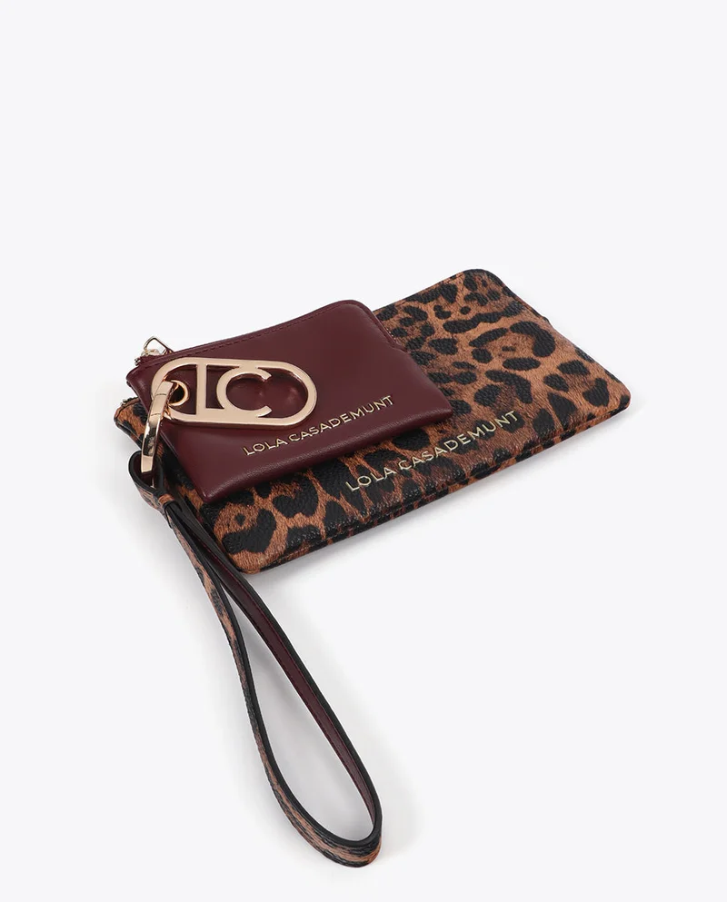 Lola Casademunt Bicolor Wallet with Oval Logo